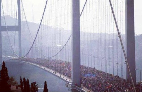Bosphorous Bridge Protest